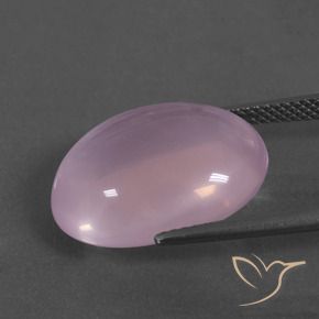 Cuarzo rosa rosa natural de 14,42 ct, corte óvalo, transparente