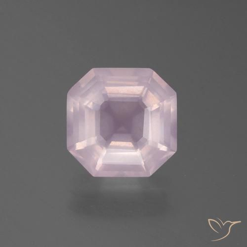 2.85ct Natural Rosado claro Cuarzo rosa, corte esmeralda, Transparente