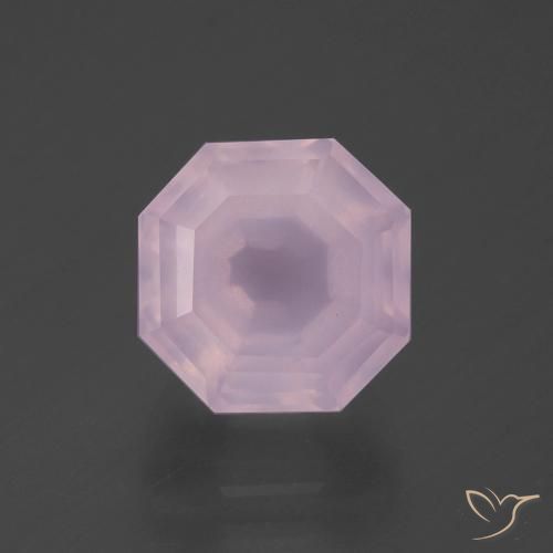 4.68ct Natural Rosado Bubblegum Cuarzo rosa, corte esmeralda, Transparente