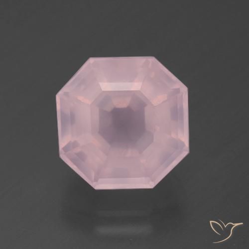 5.07ct Natural Rosa rosado Cuarzo rosa, corte esmeralda, Transparente