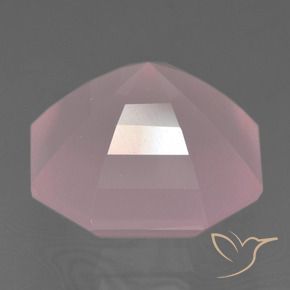 Cuarzo rosa Rosado oscuro medio natural de 5.61 ct, Corte Octágono / Esmeralda, Transparente