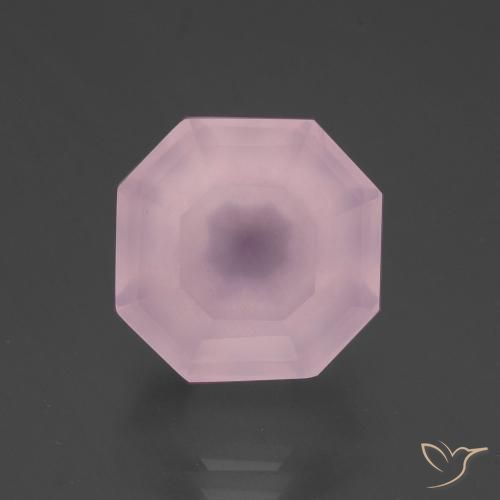 9.02ct Natural Rosado Bubblegum Cuarzo rosa, corte esmeralda, Transparente