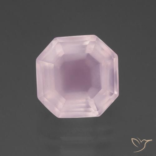 7.58ct Natural Rosado Bubblegum Cuarzo rosa, corte esmeralda, Transparente