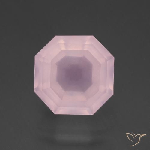 7.76ct Natural Rosado Bubblegum Cuarzo rosa, corte esmeralda, Transparente