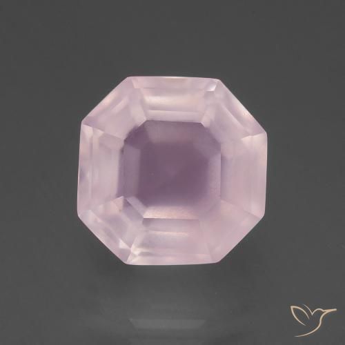9.25ct Natural Rosado claro Cuarzo rosa, corte esmeralda, Transparente