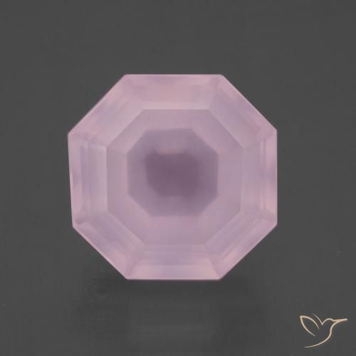 13.31ct Natural Rosado claro Cuarzo rosa, corte esmeralda, Transparente