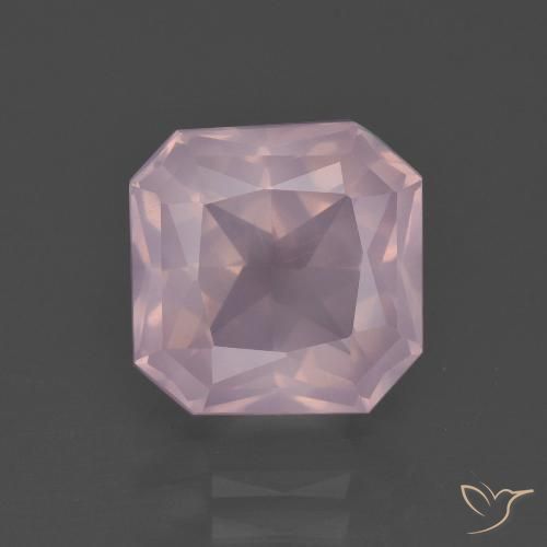 4.71ct Natural Rosado claro Cuarzo rosa, corte esmeralda, Transparente