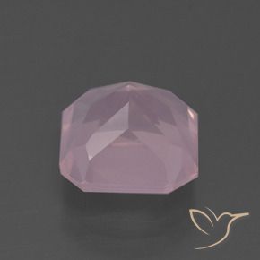 Cuarzo rosa Rosado claro natural de 4.71 ct, Corte Octágono / Esmeralda, Transparente