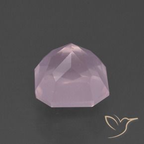 Cuarzo rosa Rosado claro natural de 4.39 ct, Corte Octágono / Esmeralda, Transparente
