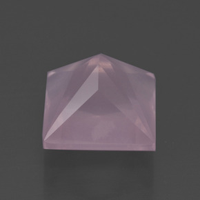 Cuarzo Rosa Rosa rosado natural de 6.53 ct, Cuadrado, Transparente