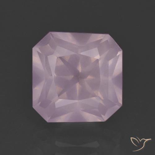 5.68ct Natural Rosado Bubblegum Cuarzo rosa, corte esmeralda, Transparente
