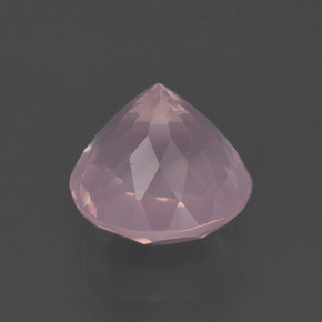Cuarzo rosa rosado rosa medio natural de 5,04 ct, corte redondo, transparente