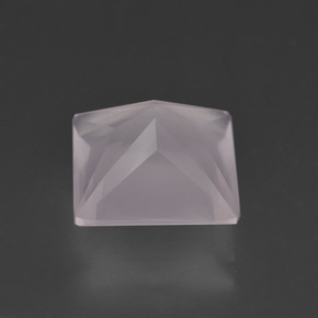 Cuarzo rosa rosa natural de 4,06 ct, cuadrado, transparente