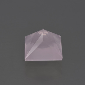 Cuarzo rosa rosa natural de 3,90 ct, cuadrado, transparente
