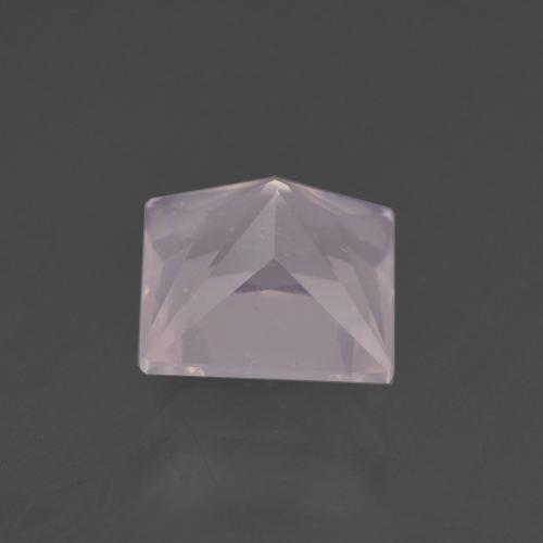 Cuarzo rosa rosa natural de 3,39 ct, cuadrado, transparente