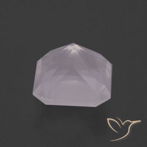Cuarzo rosa Rosado muy claro natural de 3.88 ct, Corte Octágono / Esmeralda, Transparente