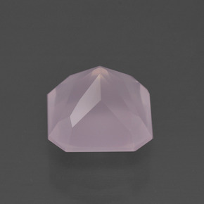 Cuarzo rosa rosa natural de 4,05 ct, corte esmeralda, transparente