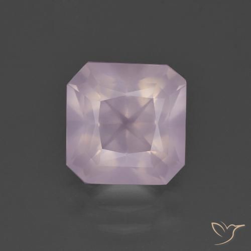3.08ct Natural Rosado cereza claro Cuarzo rosa, corte esmeralda, Transparente