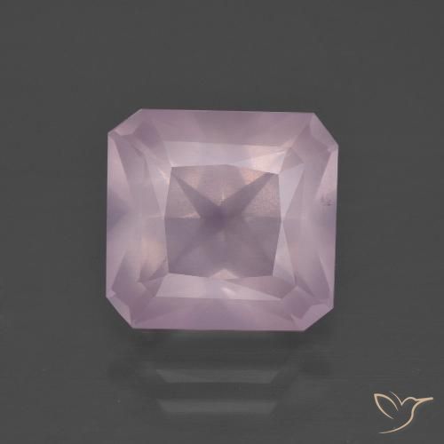5.04ct Natural Rosado Bubblegum Cuarzo rosa, corte esmeralda, Transparente