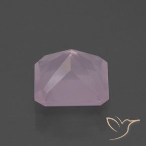 Cuarzo rosa Rosado Bubblegum natural de 5.04 ct, Corte Octágono / Esmeralda, Transparente