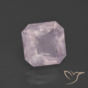 Cuarzo rosa Rosado claro natural de 4.75 ct, Corte Octágono / Esmeralda, Transparente