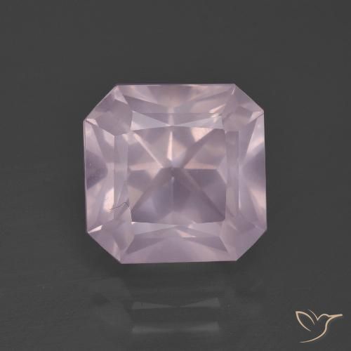 5.40ct Natural Rosado claro Cuarzo rosa, corte esmeralda, Transparente