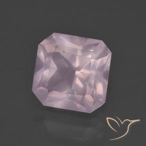 Cuarzo rosa Rosado claro natural de 5.40 ct, Corte Octágono / Esmeralda, Transparente