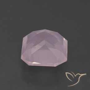 Cuarzo rosa Rosado Bubblegum natural de 5.31 ct, Corte Octágono / Esmeralda, Transparente
