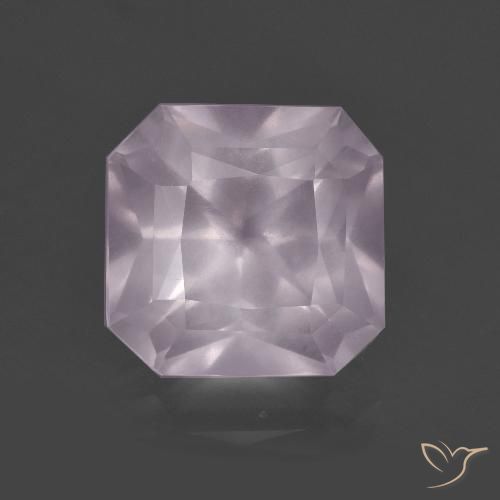 5.13ct Natural Rosado claro Cuarzo rosa, corte esmeralda, Transparente