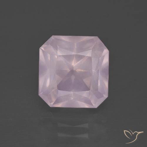 4.73ct Natural Rosado Bubblegum Cuarzo rosa, corte esmeralda, Transparente