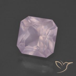 Cuarzo rosa Rosado cereza claro natural de 5.50 ct, Corte Octágono / Esmeralda, Transparente