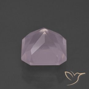Cuarzo rosa Rosado cereza claro natural de 5.50 ct, Corte Octágono / Esmeralda, Transparente