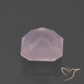 Cuarzo rosa Rosado claro natural de 5.31 ct, Corte Octágono / Esmeralda, Transparente