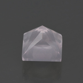 Cuarzo rosa rosa natural de 3,40 ct, cuadrado, transparente