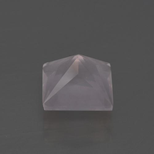 Cuarzo rosa rosa natural de 2,69 ct, cuadrado, transparente