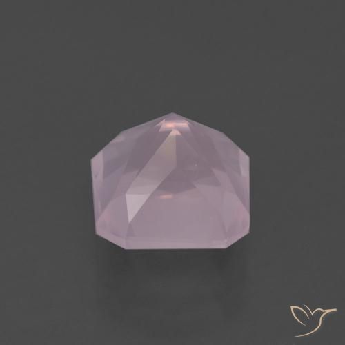 Cuarzo rosa Rosado claro natural de 3.26 ct, Corte Octágono / Esmeralda, Transparente