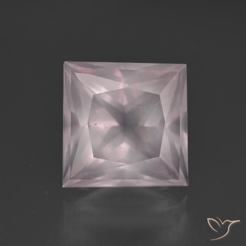 6.40ct Natural Rosado rosa muy claro Cuarzo rosa, Cuadrado, Transparente