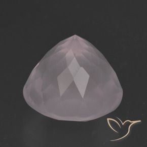 Cuarzo rosa Rosado muy claro natural de 6.47 ct, Redondo, Transparente