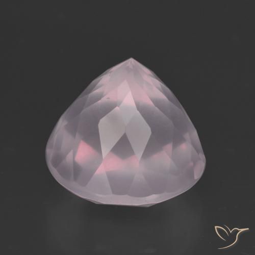Cuarzo rosa Rosado muy claro natural de 6.87 ct, Redondo, Transparente