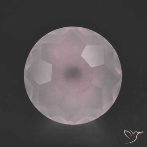 6.36ct Natural Rosado claro Cuarzo rosa, Redondo, Transparente