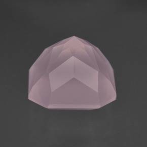 Cuarzo rosa rosa natural de 9,56 ct, corte esmeralda, transparente