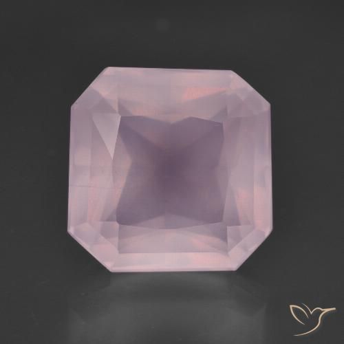 8.50ct Natural Rosado Bubblegum Cuarzo rosa, corte esmeralda, Transparente