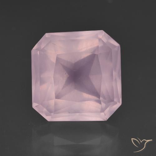 7.91ct Natural Rosado Bubblegum Cuarzo rosa, corte esmeralda, Transparente