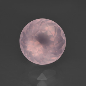 Cuarzo rosa rosa natural de 4,30 ct, corte redondo, transparente