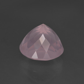 Cuarzo rosa rosa natural de 4,30 ct, corte redondo, transparente