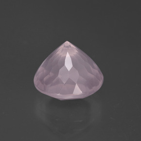 Cuarzo Rosa Rosado Bubblegum natural de 4.69 ct, Corte Redondo, Transparente