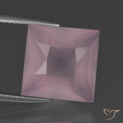 6.94ct Natural Rosado rosa medio Cuarzo rosa, Cuadrado, Transparente