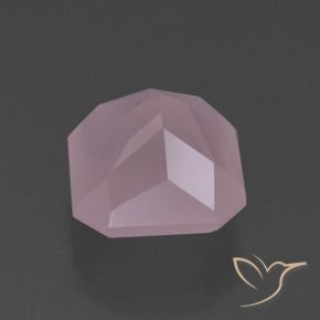 Cuarzo rosa Rosado medio natural de 6.36 ct, Corte Octágono / Esmeralda, Transparente