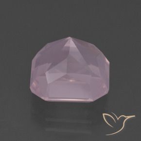 Cuarzo rosa Rosado claro natural de 6.65 ct, Corte Octágono / Esmeralda, Transparente