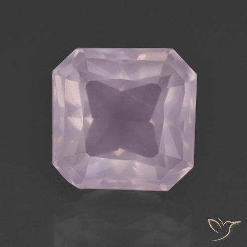 6.62ct Natural Rosado claro Cuarzo rosa, corte esmeralda, Transparente